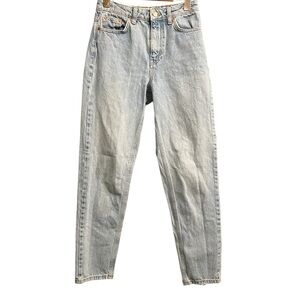 Topshop Mom style distressed jeans, W25, L 32